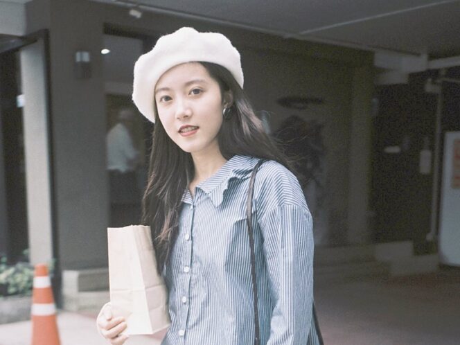 스트라이프 셔츠 원피스